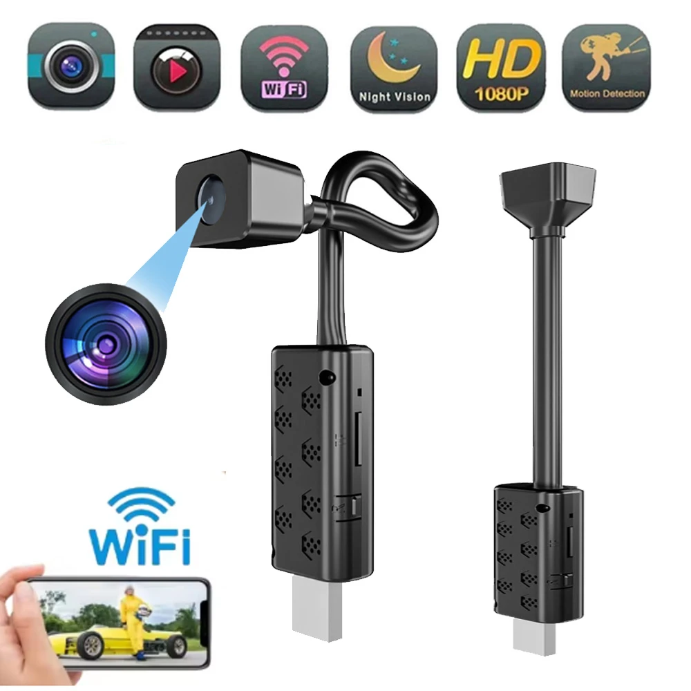 WiFi Cameras Mini HD 4K With Night Vision Wireless Module Video Recorder Surveillance Camcorder USB Home CCTV Security Camera
