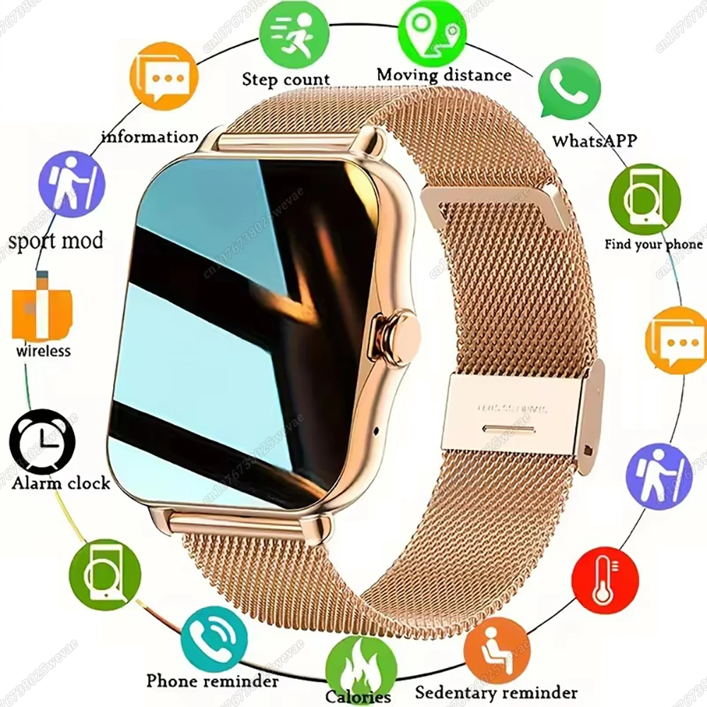 New Smart Watch Men Women Waterproof SmartWatch Faces Bluetooth Call Health Monitor Sports Fitness Watches For Android iOS
