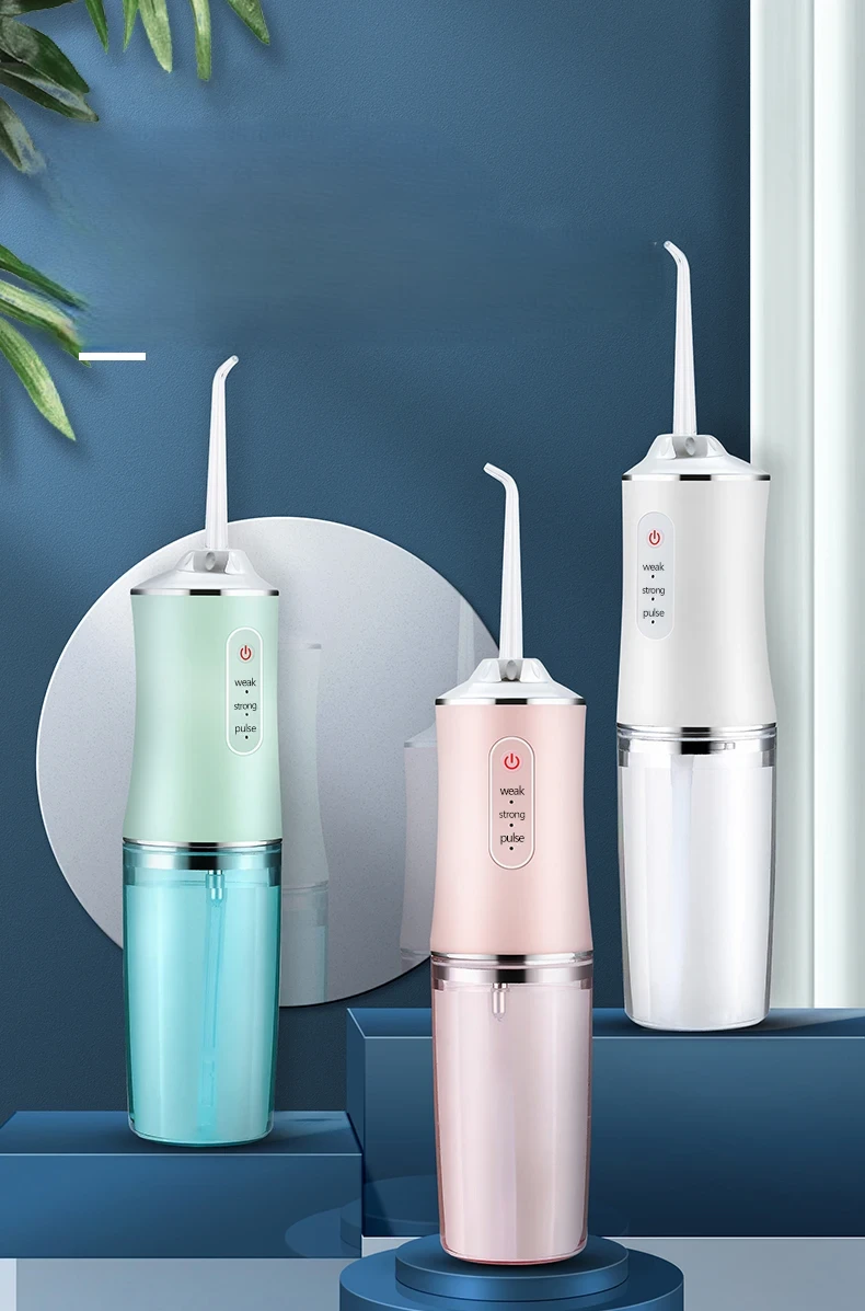 Portable Smart Electric Oral Irrigator Water Flosser 4 Jets 3 Modes Rechargeable Dental Water Jet Irrigator Dental Teeth Cleaner