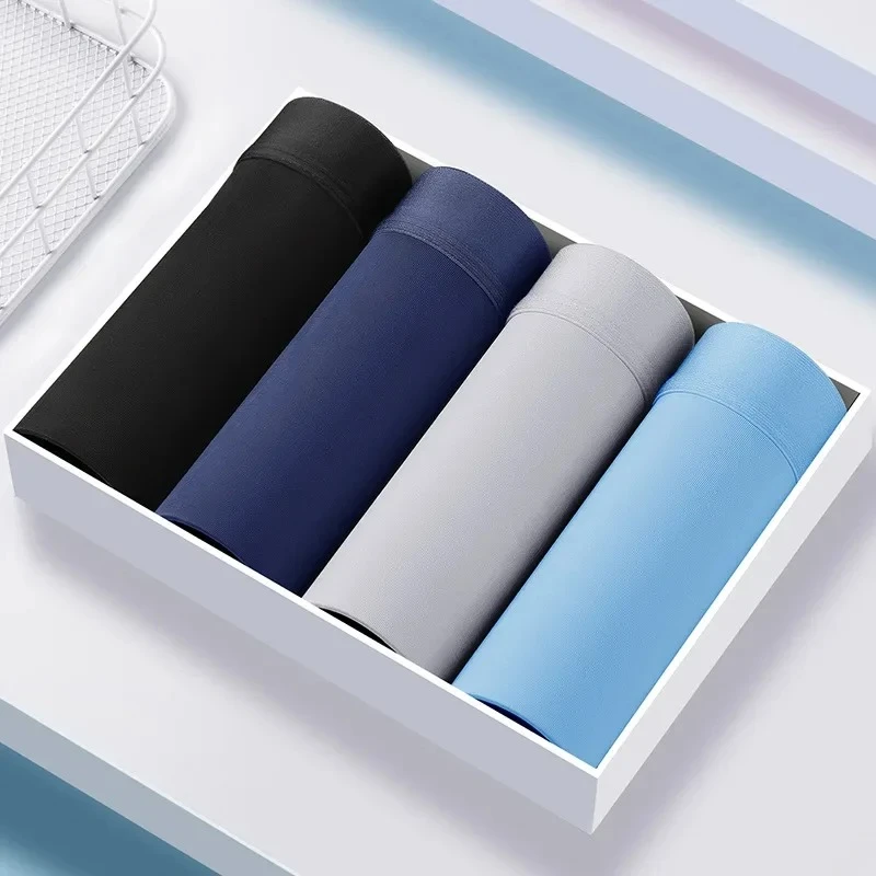 Men´s Boxer Shorts Pure Cotton Antibacterial Underwear Ice Silk Material Quick Live Broadcast Popular