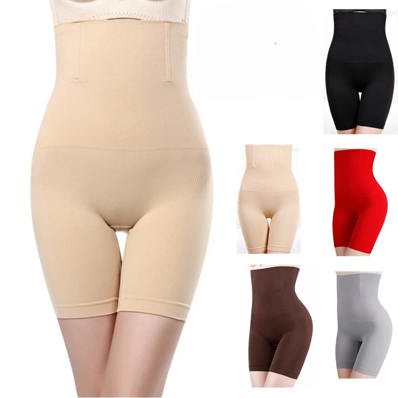 1pcs Women Belly Shaping Brief High Waist Lifting Hip Pants Slimming Panties Plus Size Postpartum Shaper Underwear Safety Panty