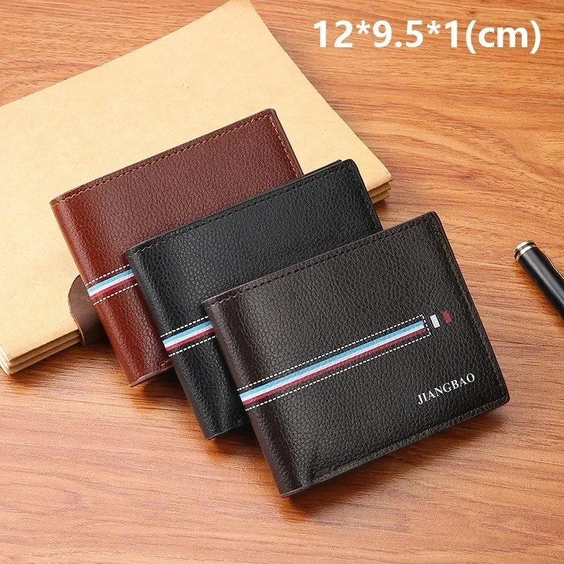 Small Mens Wallet Men Wallets Purse Men Walet Purse Mini Slim Vallet Card Holder Thin Money Bag for Men with Coin Pocket