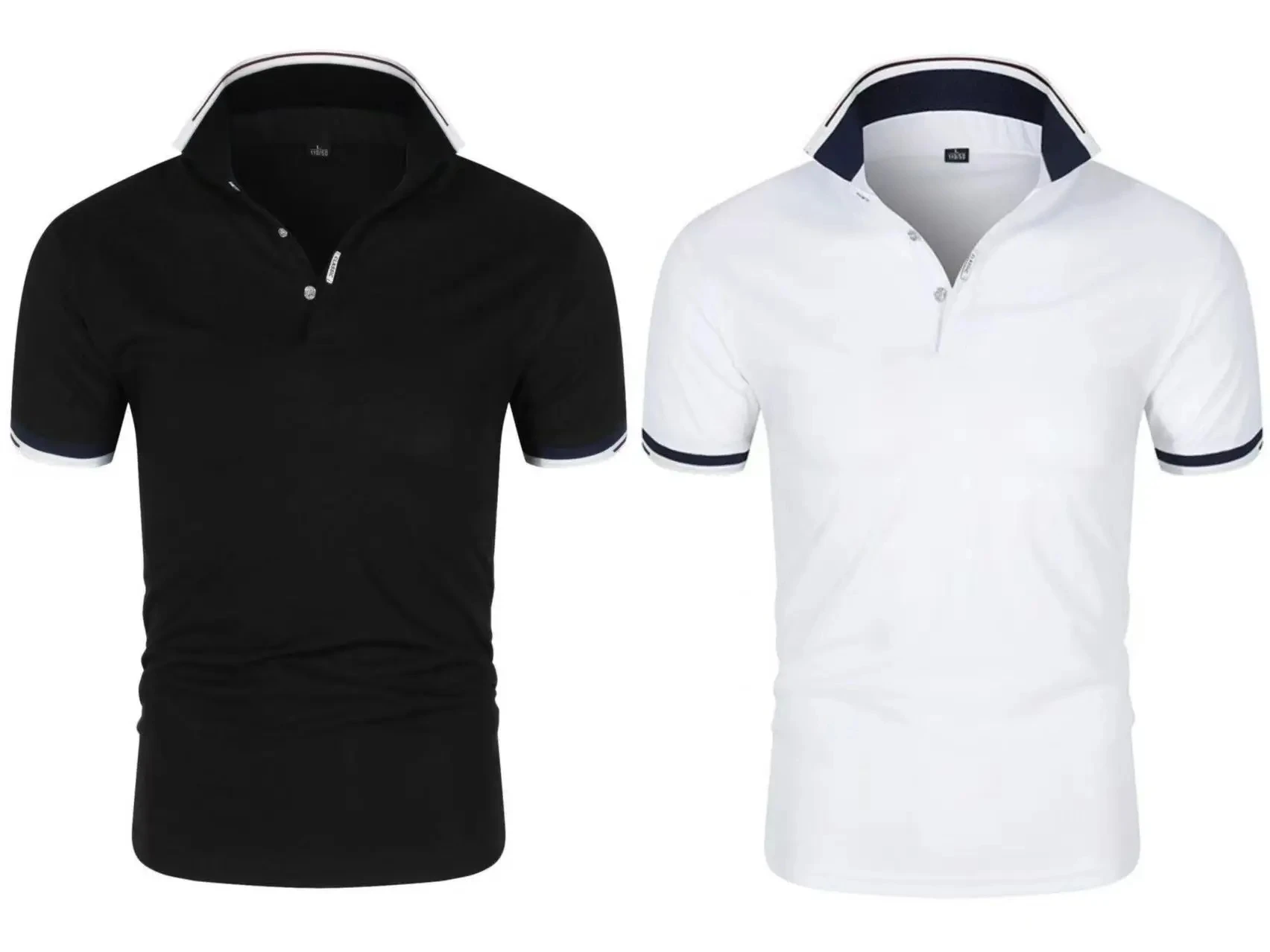 Summer Men Polo Men Shirt Short Sleeve Polo Shirt Contrast Color Polo New Clothing Streetwear Casual Fashion Men Collar Tops