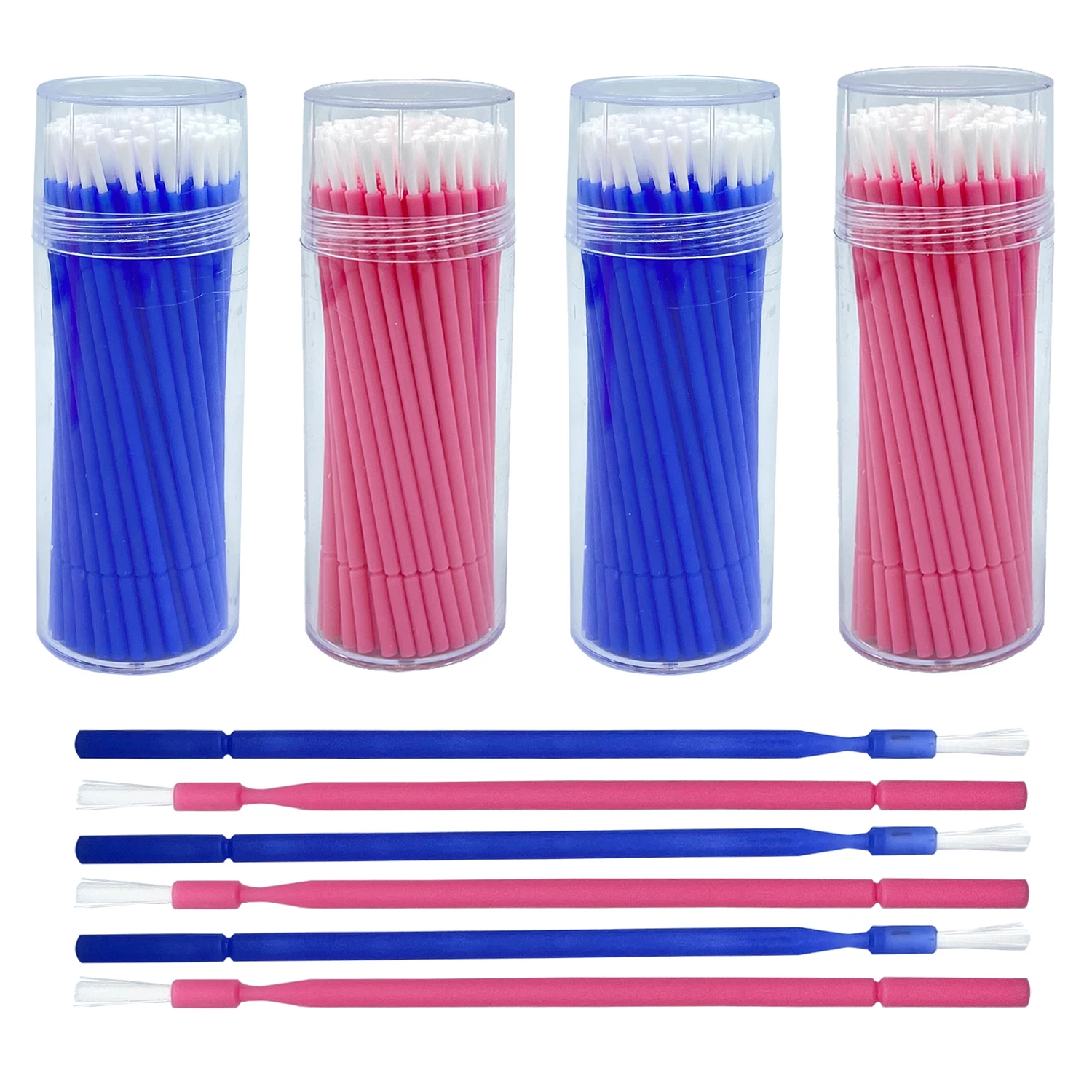 100pcs/Bottle Dental Disposable Long Applicators Dental Lab Long Micro Brush Teeth Whitening Oral Dentist Materials Accessories