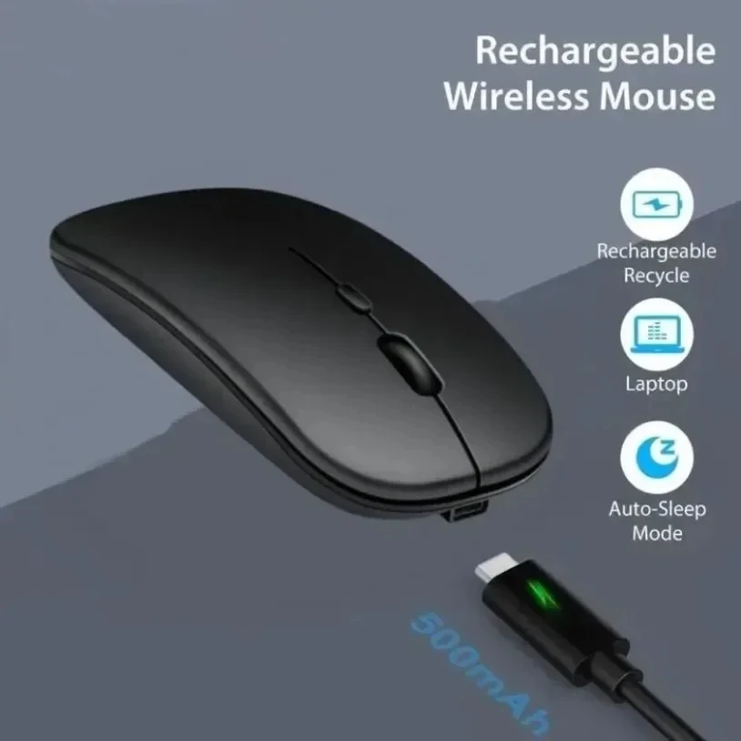 Portable Rechargeable Wireless Gaming Mouse Ergonomic Quiet And Magical Suitable For Portable Computers Tablets IPAD Phone