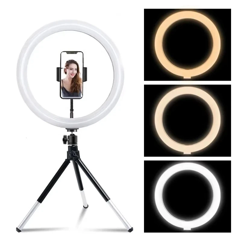 12 inch LED Ring Light With Remote Control Tripod Stand Selfie Led Lamp Dimmable Photography Light For Photo Photography Studio