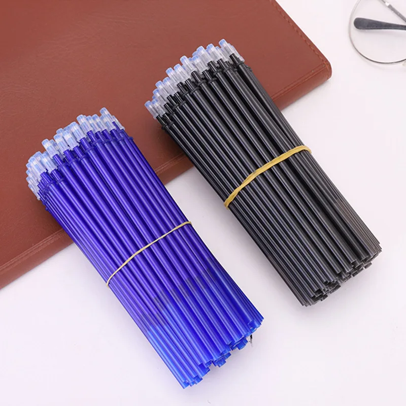 20Pcs Erasable Pen Refills Magic Gel Pens Rod Washable Handle 0.5mm Blue Black I