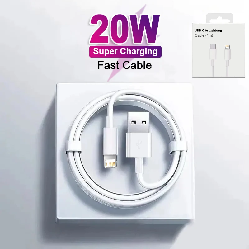 20W Fast Charging For iPhone Usb Cable 14 13 12 11 Pro Max Mini XR XS X SE 8 7 6