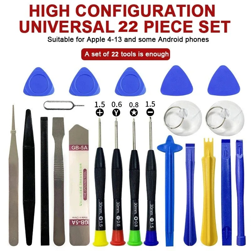 22 in 1 Mobile Phone Repair Tools Opening Screwdriver Set for iPhone iPad Laptop