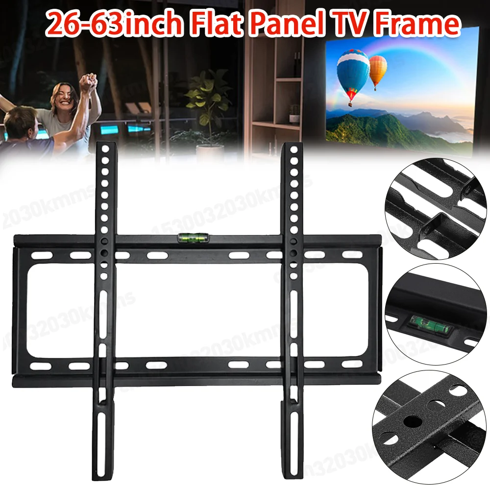 26-63inch TV Support Mount Adjustable Television Mounting Holder with Level Low 
