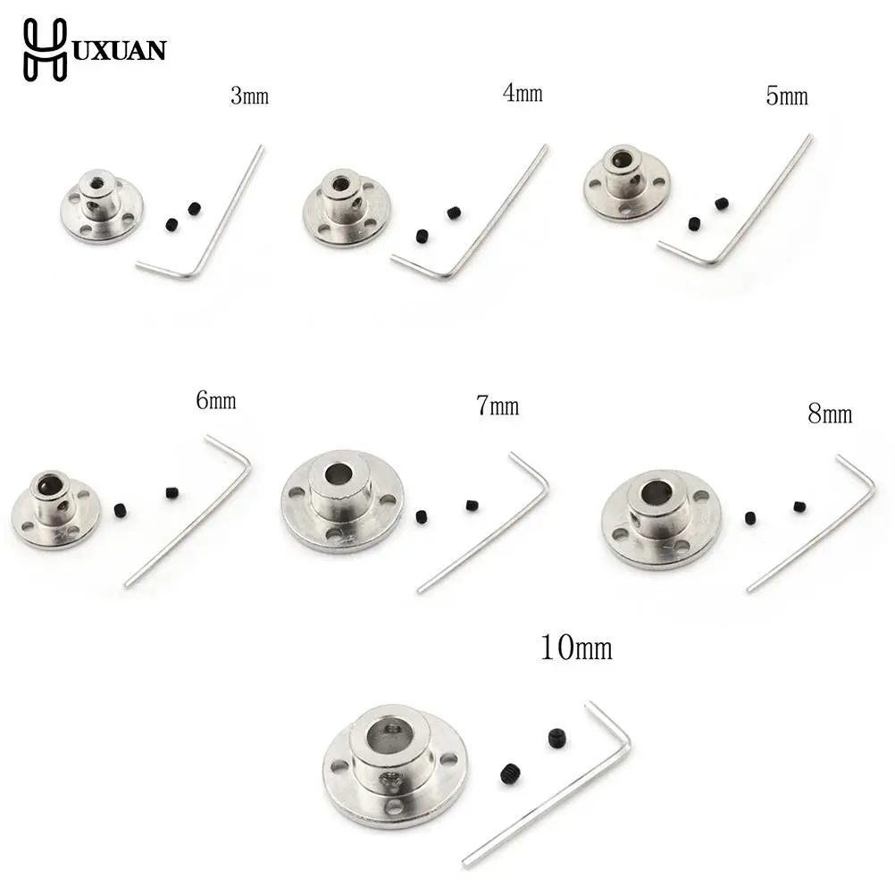 3/4/5/6/7/8/10mm R11 Rigid Flange Coupling Iron Motor Guide Shaft Coupler Motor 