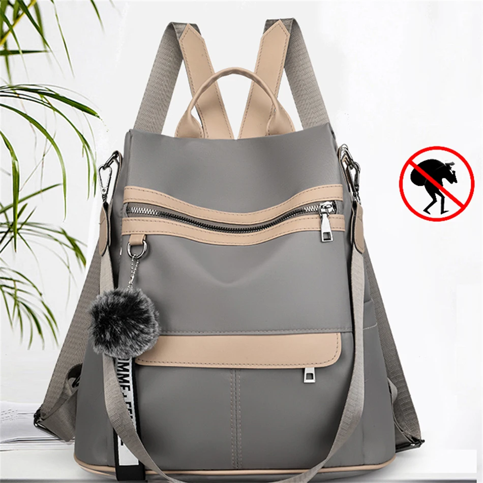 3 In 1 High Quality Anti-theft Backpack Women Waterproof Oxford Shoulder Bags Sc