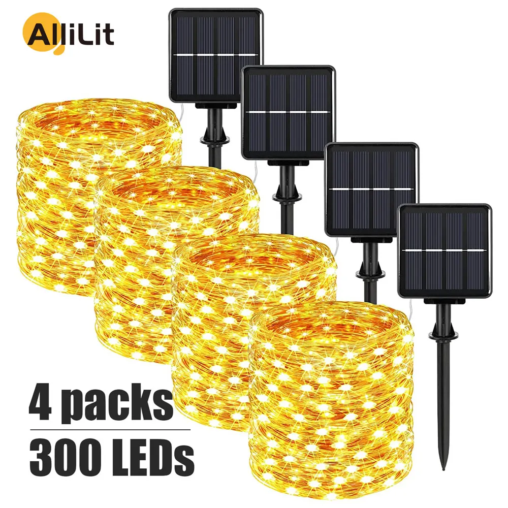 32m/22m/12m/7m Solar Led Light Outdoor Festoon Led Lamp Solar Garden Outdoor Fai