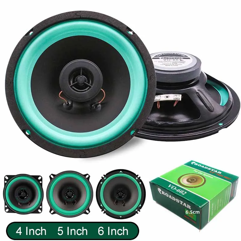 4/5/6.5 Inch Car Speakers Coaxial Subwoofer Universal Automotive Audio HiFi Musi