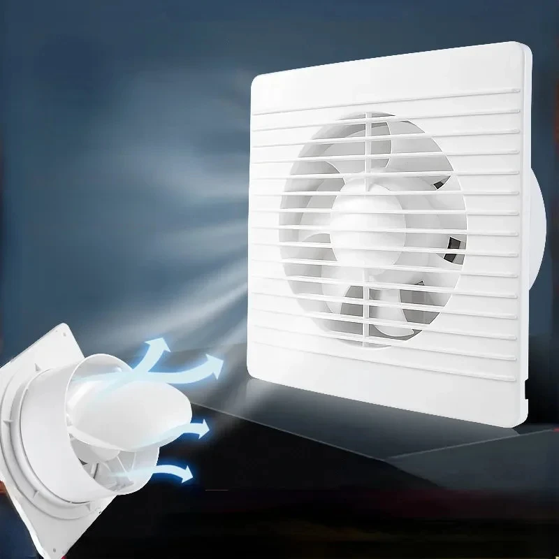 4"6"8" Exhaust Fan Energy-saving Wall Mounted Vent Fan Anti-Mosquito Design Vent