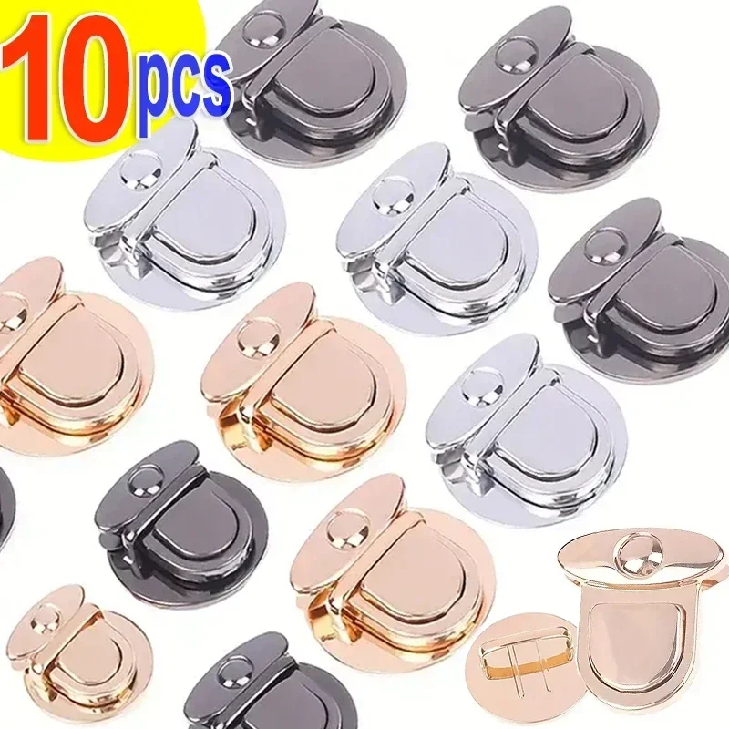 5/10pcs Metal Locks Bag Clasp Catch Buckles for Handbags Purse Tote Closures Sna