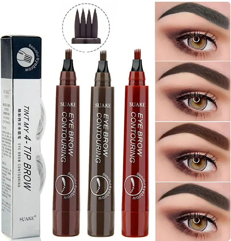 Microblading Eyebrow Pen Waterproof Liquid Eyebrow Pencil Long Lasting Eyebrow T