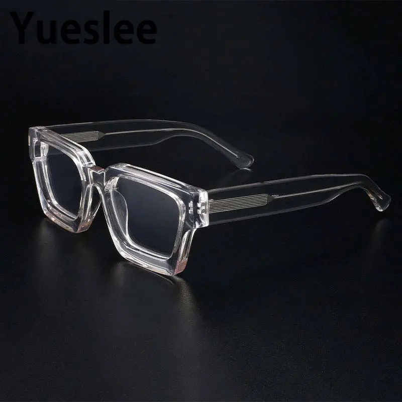 54290 High Quality Acetate Optics Glasses Frame Retro Square Eyewear Designer Lu