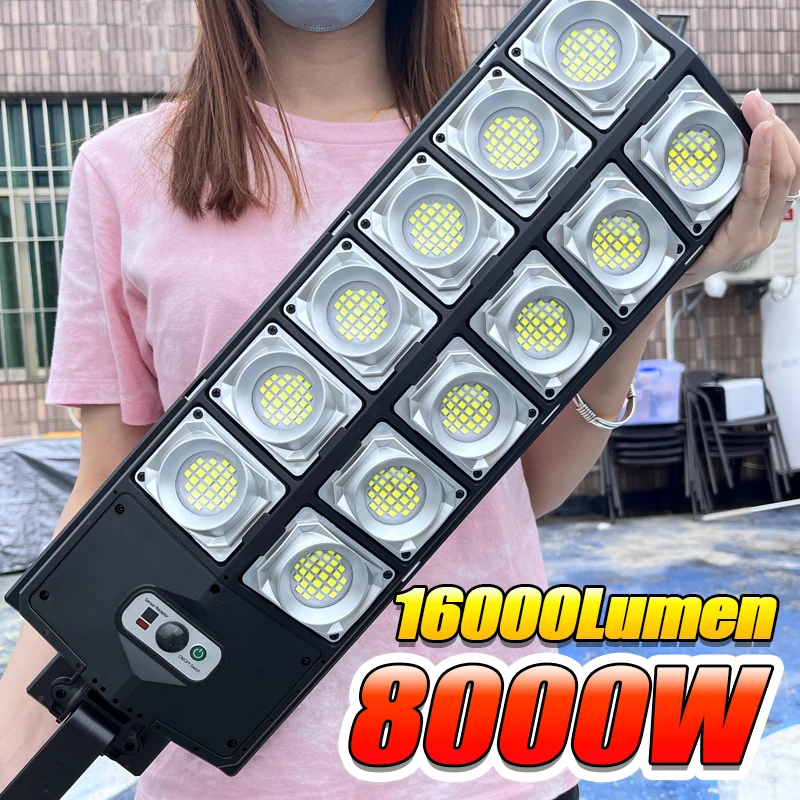 7700LM Solar Led Light Outdoor Most Powerful Outdor Solar Lamp 720 LED 3Mode Rem