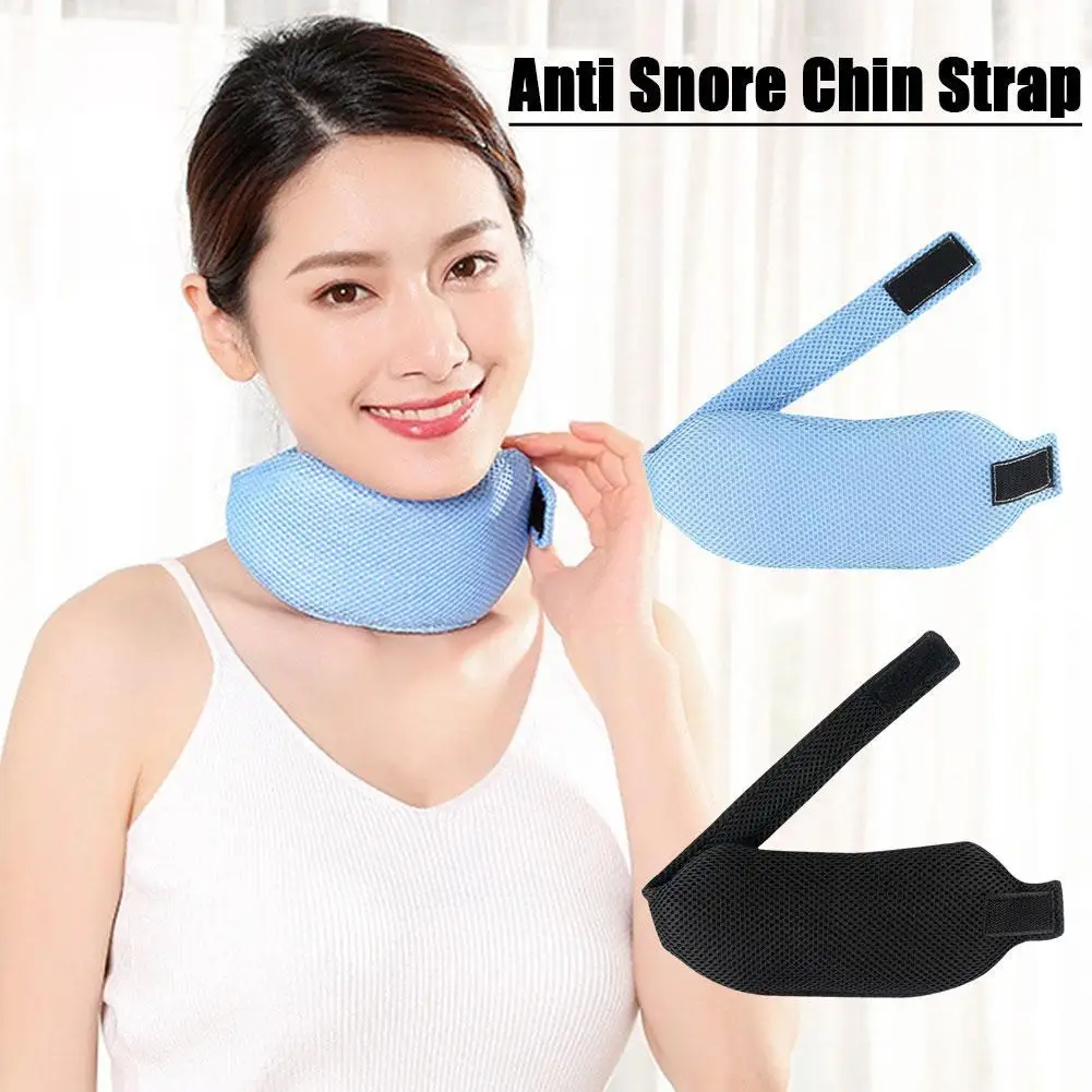 Adjustable Anti Snore Chin Strap Stop Snoring Sleep Neck Brace Anti Apnea Jaw So