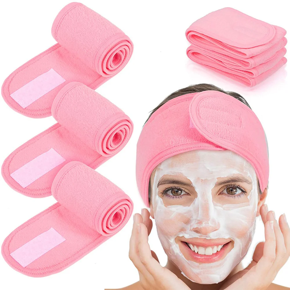 Adjustable Head Band Women Spa Wide Hairband Yoga Bath Shower Makeup Wash Face C