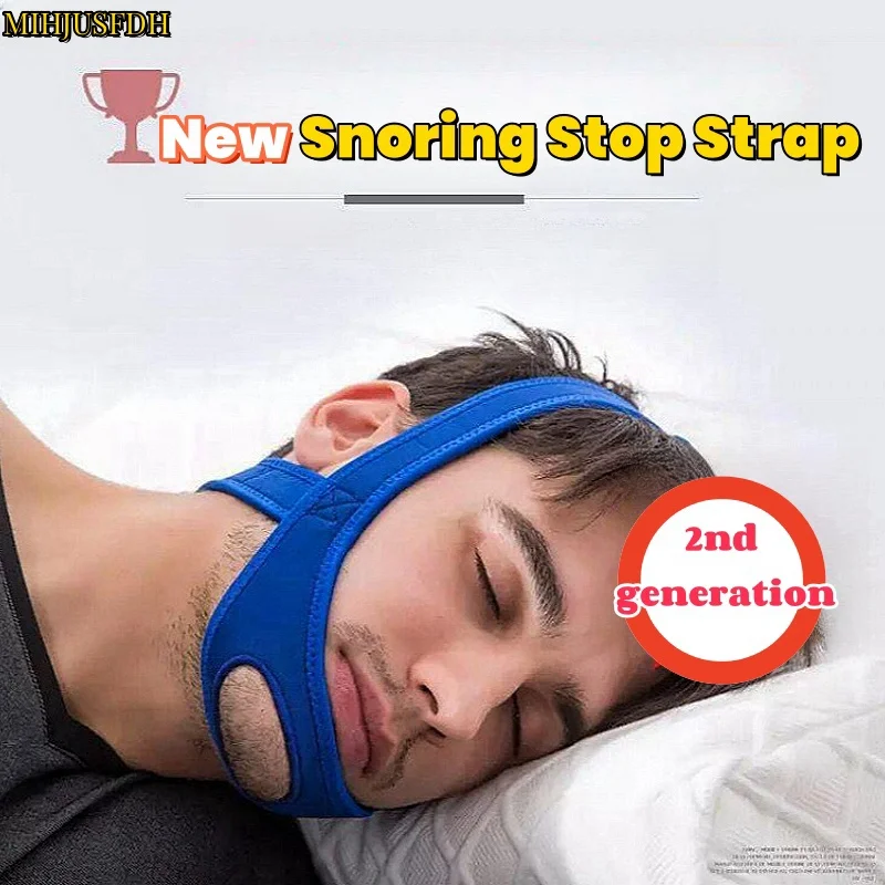 Anti Snore Belt Stop Snoring Chin Strap Woman Man Night Sleeping Support Aid Too