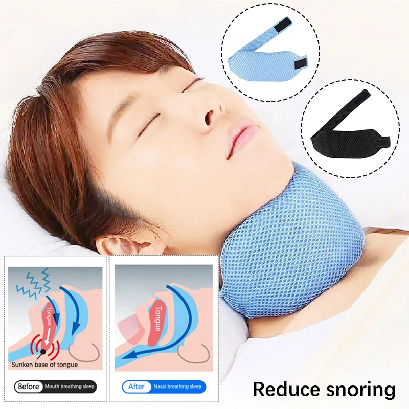 Anti Snore Chin Strap For Men Women Adjustable Stop Snoring Sleep Neck Brace Ant