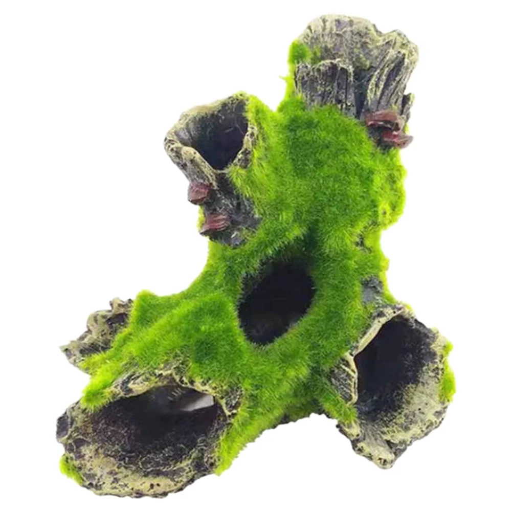 Aquarium Tree Trunk Decoration Resin for Fish Tank Decoration for Hiding Shrimp 
