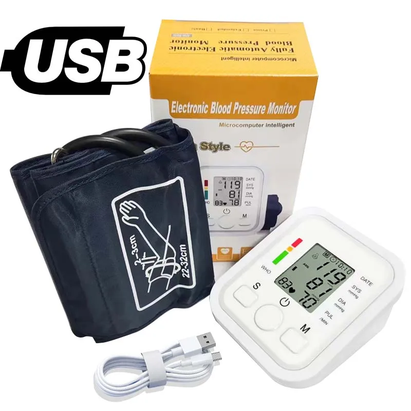 Arm Blood Pressure Monitor BP Equipment Automatic Professional Medical Portable 