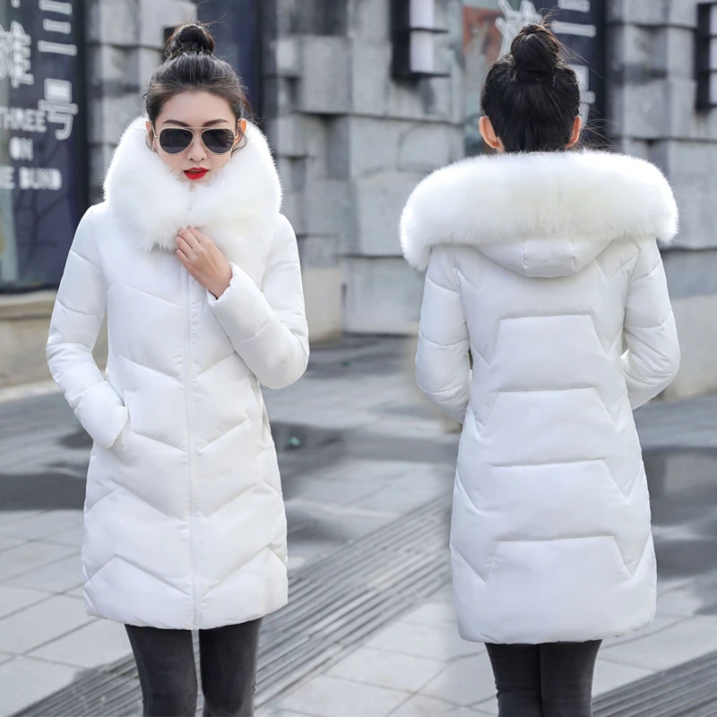 Autumn Warm Female Jacket Korean New 2024 Hooded Winter Jacket Women Parkas Fema