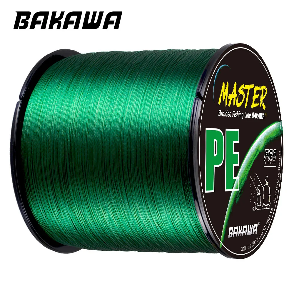 BAKAWA Carp Fishing Line 300M 500M 1000M 100M 4 Strands Braided Japan Multifilam