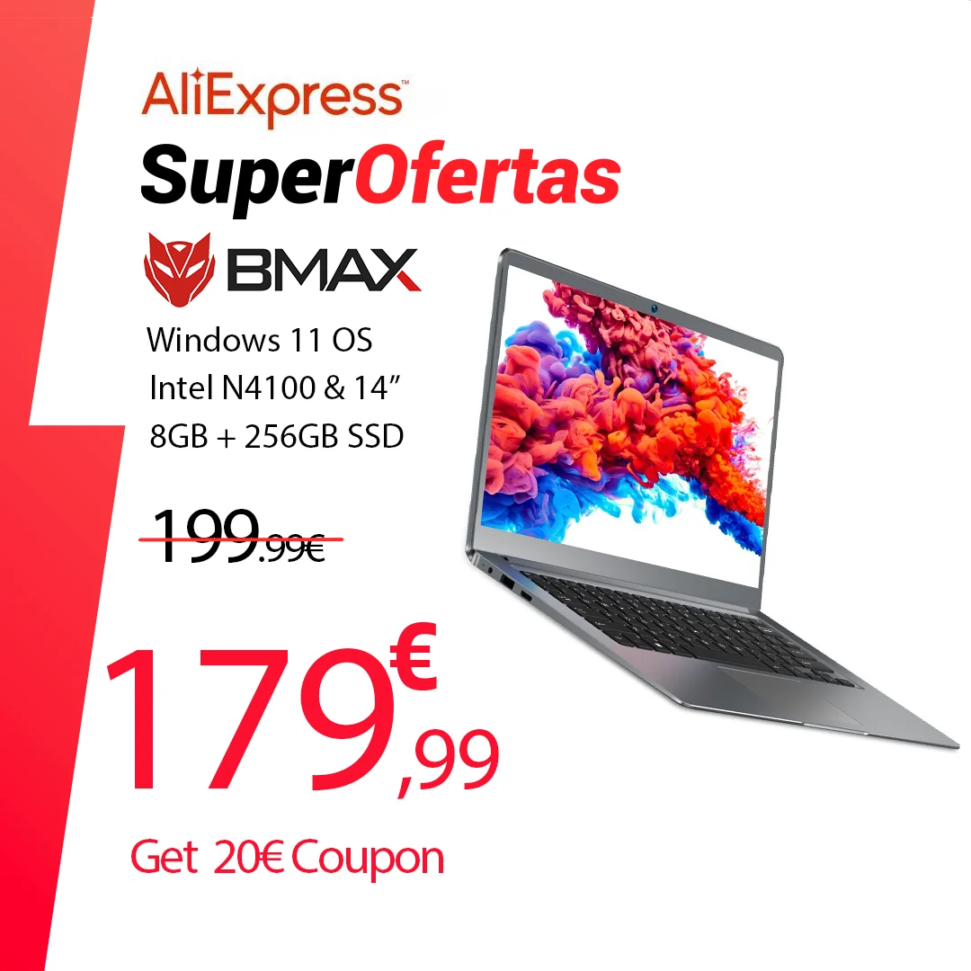 BMAX S14 14 Inch Laptop Intel N4100 CPU 8GB RAM 256GB SSD Windows 11 Notebook 19