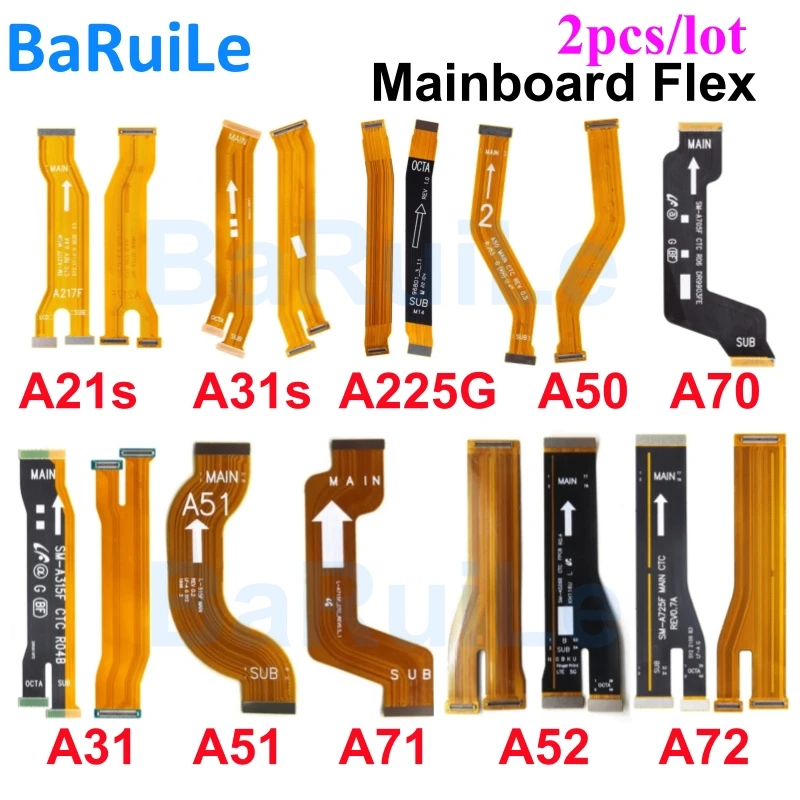 BaRuiLe 2Pcs Mainboard Flex Cable Motherboard Dock For Samsung A22 5G A21s A30s 
