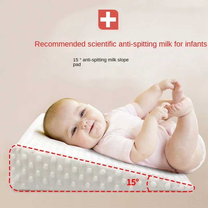 Baby Kawaii Anti Spitting Milk Slope Cushion Pillow Newborn Memory Pillow Lightw