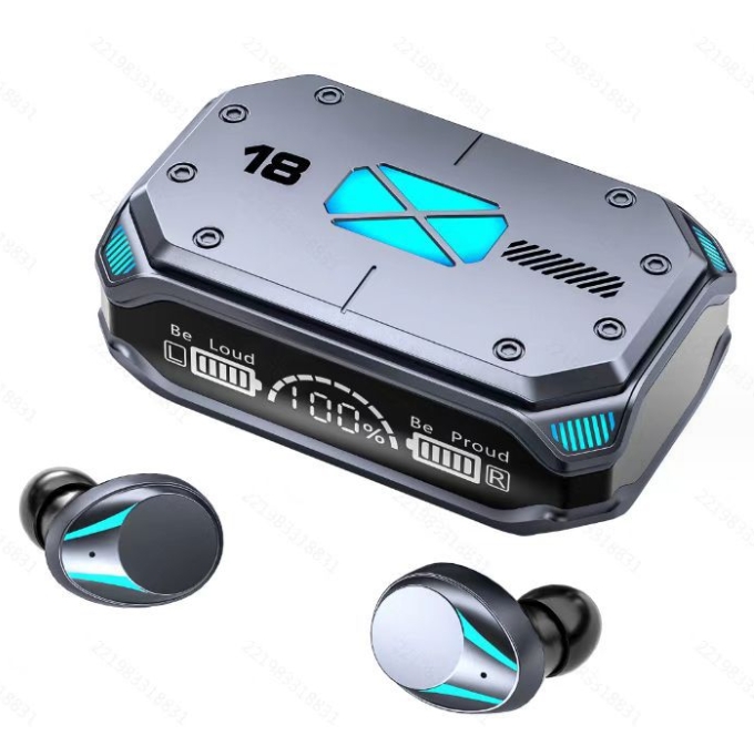 M41 Bluetooth Earphone Wireless Headphone Smart Touch Digital Display Stereo Ear