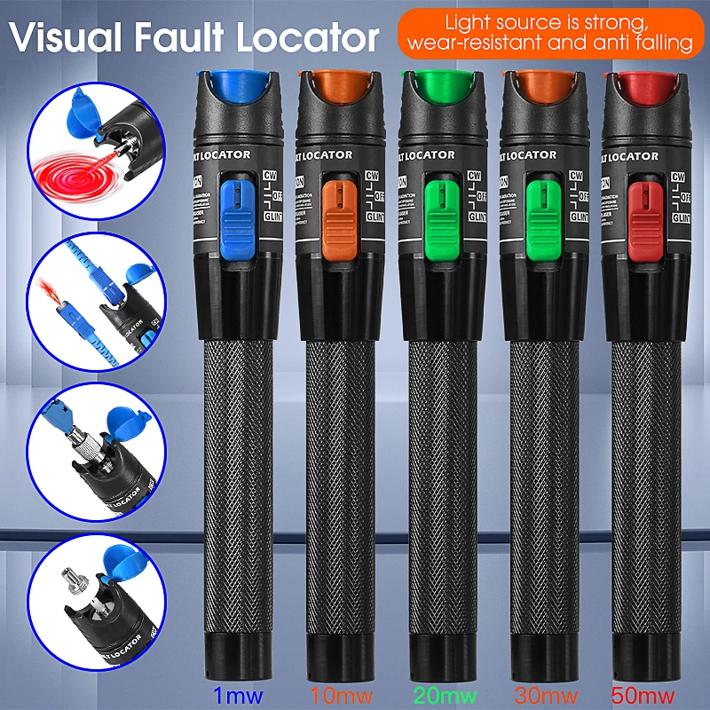 COMPTYCO FTTH Fiber Optic Cable Tester Pen 1/10/20/30/50mw Visual Fault Locator 