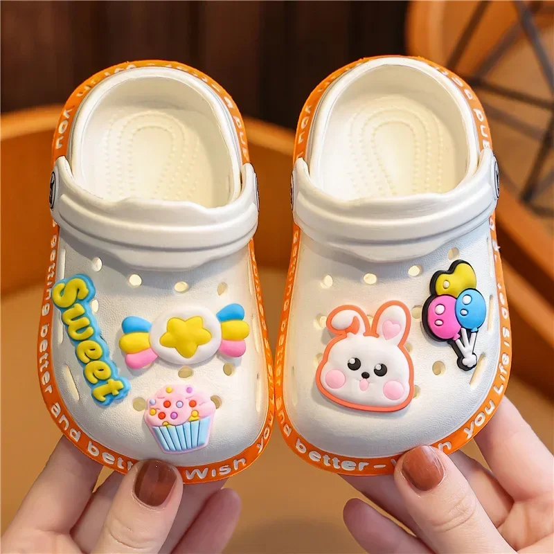 Children's Sandals and Slippers Cartoon Soft Sole Anti Slip Children's Shoes Gir