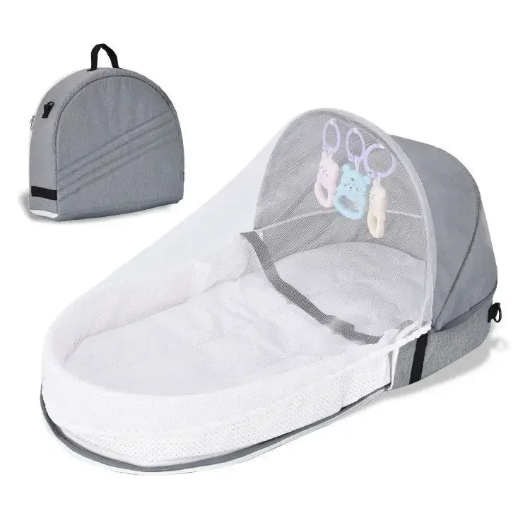 Convenient Folding Anti-stress Crib, Middle Bed, Newborn Baby Isolation Bionic T