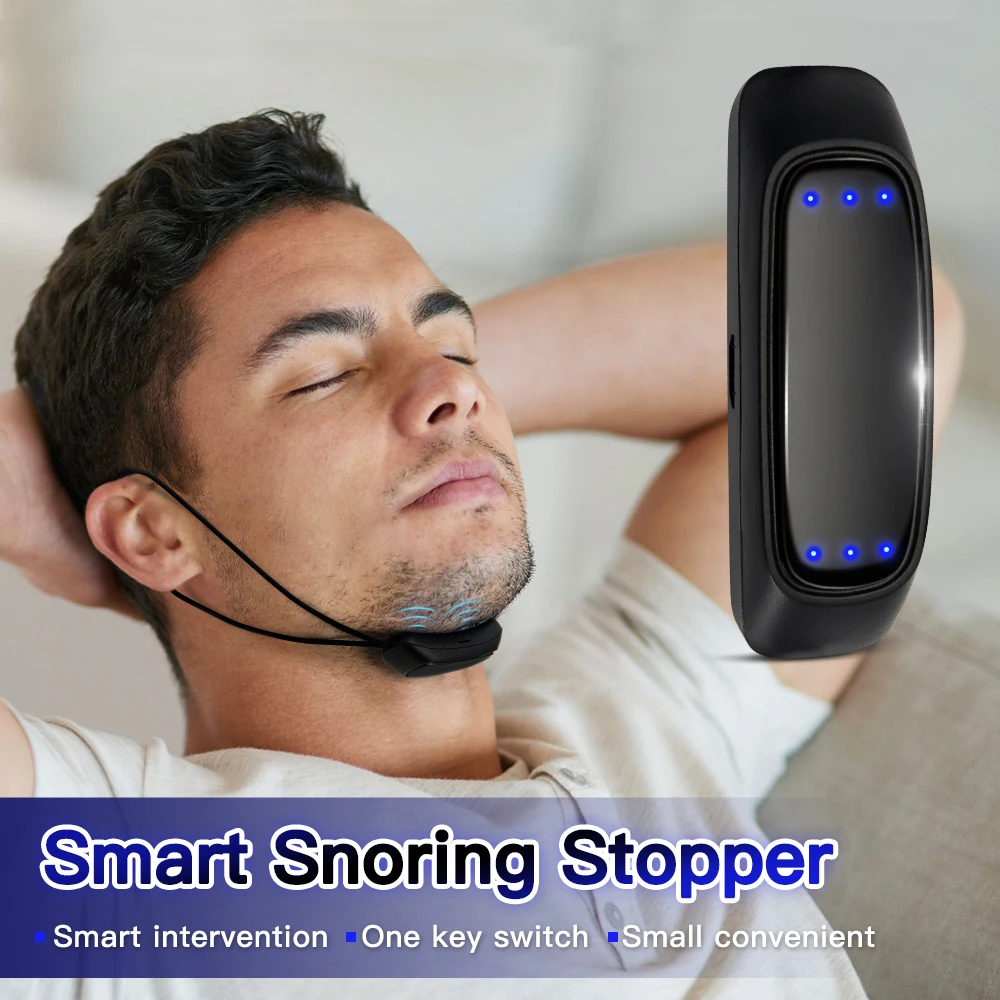 EMS Pulse Stop Snore Portable Comfortable Sleep Well Stop Snore Health Care Slee