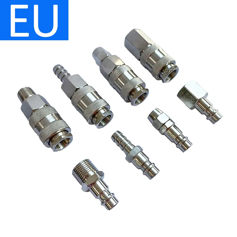 EU Pneumatic Connector Rapidities for Air Hose Fittings Coupling Compressor Acce