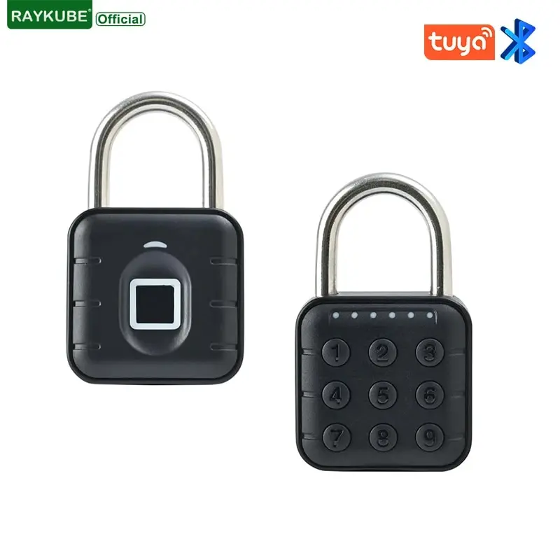 Electronic Lock Tuya Bluetooth Fingerprint Padlock Digital Luggage Lock APP Temp