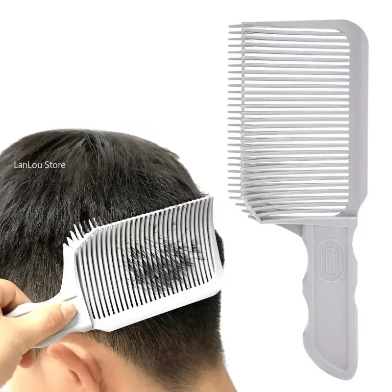 Men Flat Top Fading Comb Barber Blending Clipper Hair Cutting Comb Heat Resistant Fade Comb Salon Styling Tools Professional New
