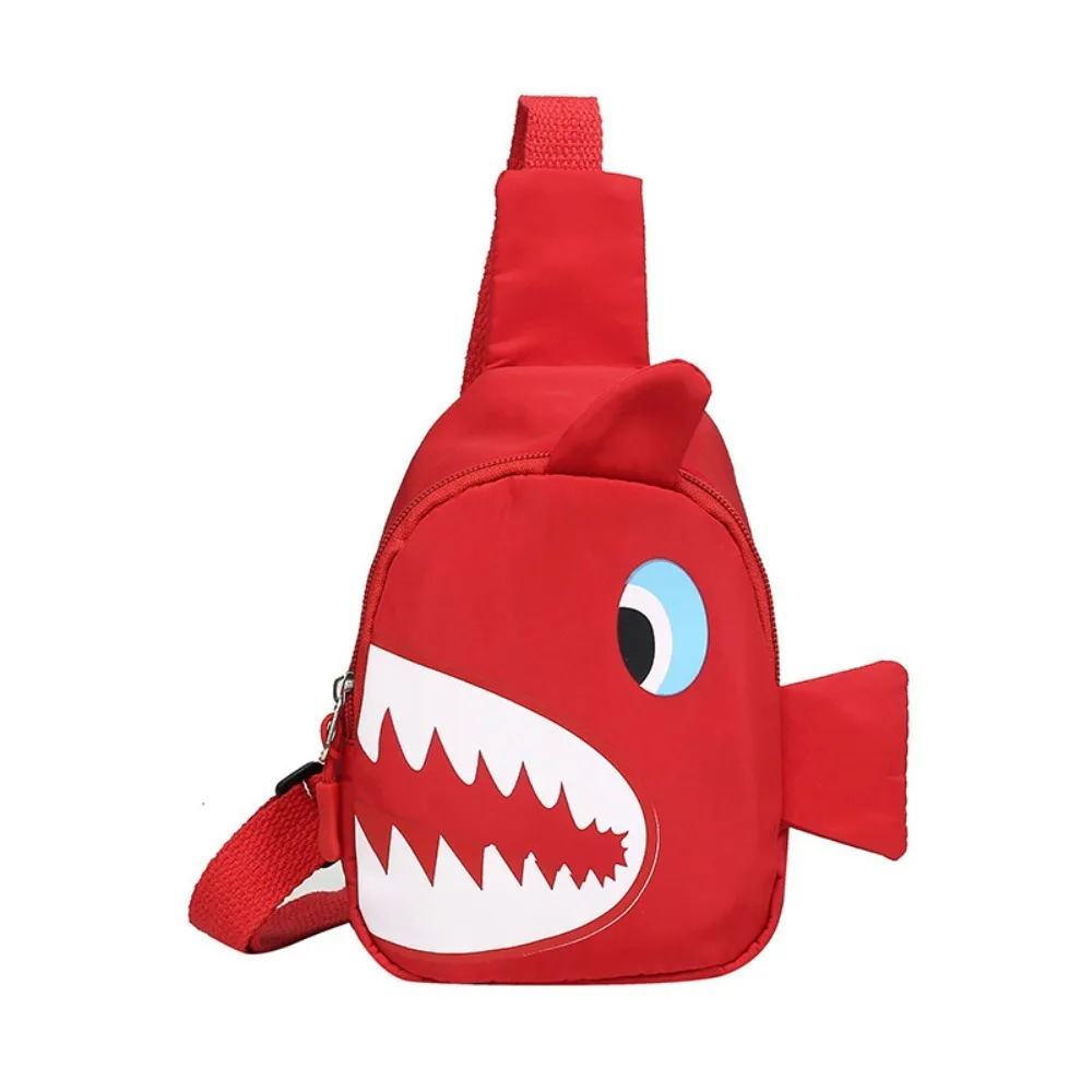 Fashion Shark Pattern Children Waterproof Nylon Crossbody Chest Bag Cartoon Shar