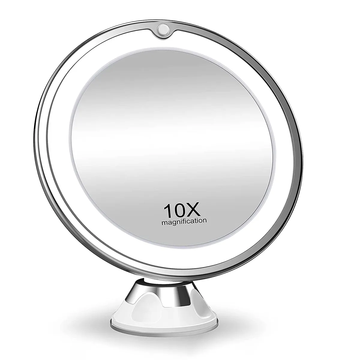 Flexible 10x Magnifying Mirror LED LightingTouch Screen Portable Dressing Table 