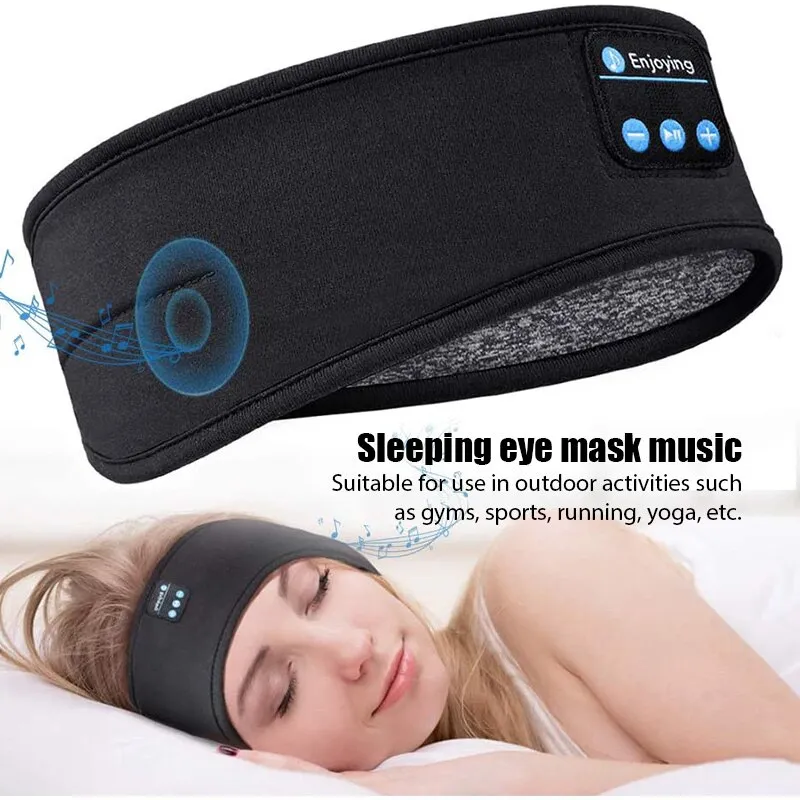 Phone Bluetooth Earphones Sports Sleeping Headband Elastic Wireless Headphones M