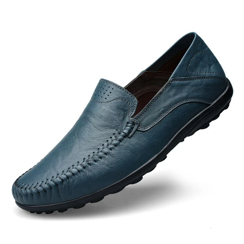 Genuine Leather Men Shoes Casual Luxury Brand Formal Mens Loafers Moccasins Ital