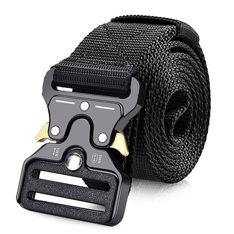 Genuine Tactical Belt Quick Release Outdoor Military Belt Soft Real Nylon Sports