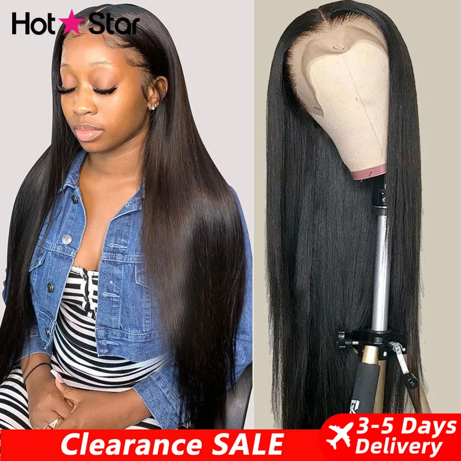 HD Lace Front Human Hair Wigs Straight 13x4 13x6 Transparent Lace Frontal Human 