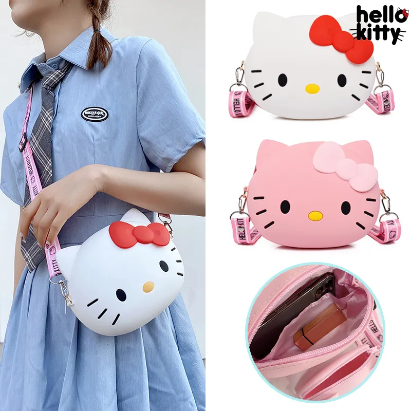 11cm/19cm Hello Kitty Crossbody Bags For Women Kawaii Messenger Bag Travel 3d Sh