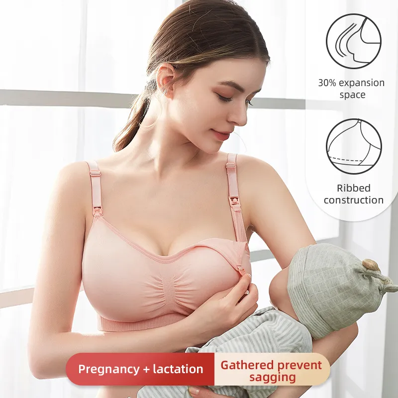High Quality Plus Size Nursing Bra Breathable Women Breastfeeding Underwear Seam
